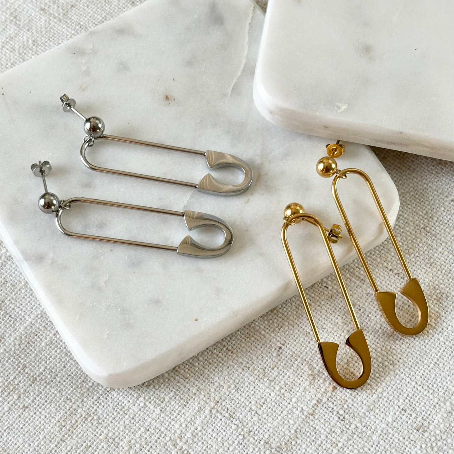 SAFETY PIN EARRINGS